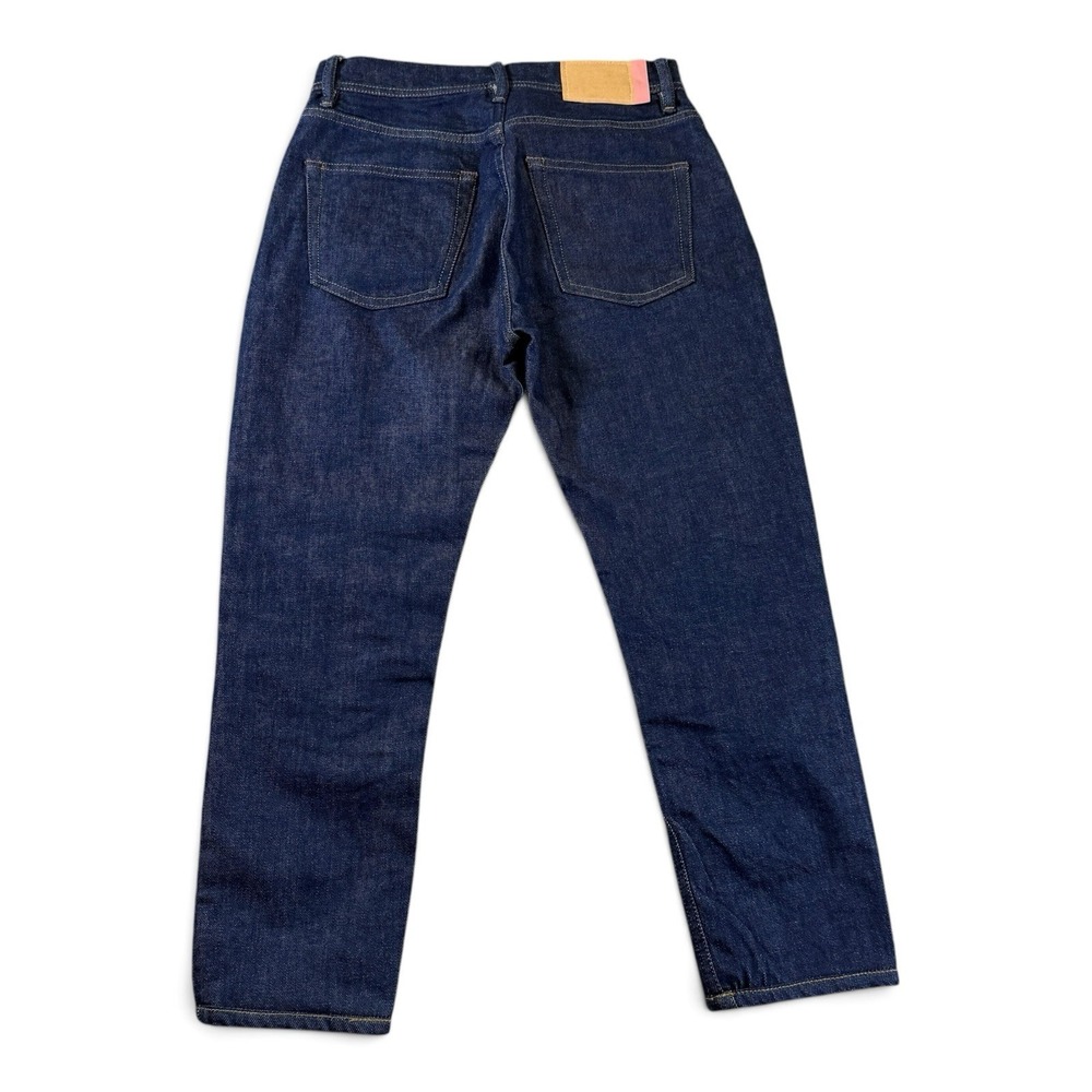 ACNE STUDIOS Bla Konst South Dark Blue Jeans Women's W26/L22 Whiskers Faded - Picture 3 of 9